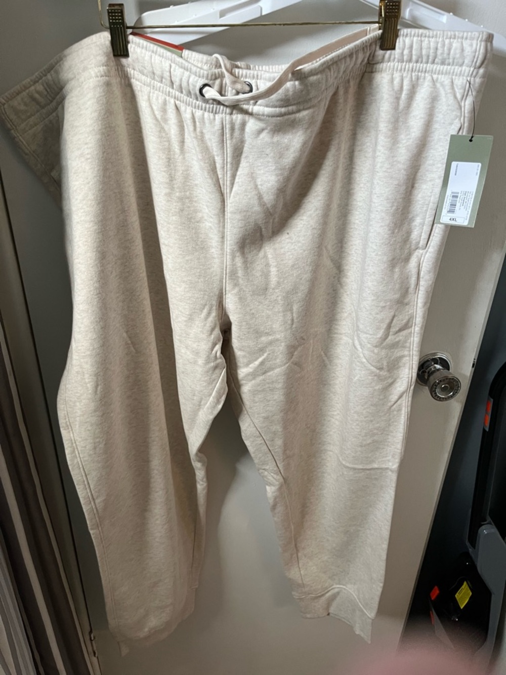 Goodfellow & Co Cream Drawstring Sweatpants **BIG Size 4Xl*** super soft comfy